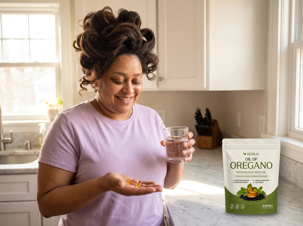Monique with Resilia Oil of Oregano with Black Seed Oil