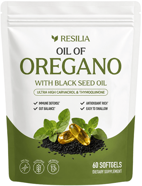 Resilia Oil of Oregano with Black Seed Oil